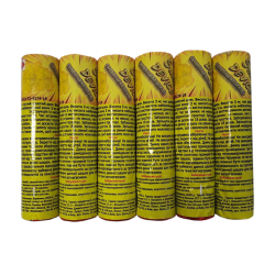 Цветные дымы, набор «Желтый»,  6 шт,  (S-60 Yx6) - Фото 4